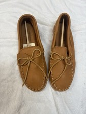 Minnetonka 890 Moccasin Moosehide Moccasins Men's Size 11 Natural