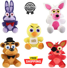 Five Nights At Freddy's FNAF Plush 6" Bonnie, Freddy, Chica, Foxy NEW