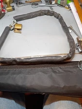 Heavy Duty Motorcycle Bike Bicycle Chain Lock Anti-theft Padlock Security W/ Key