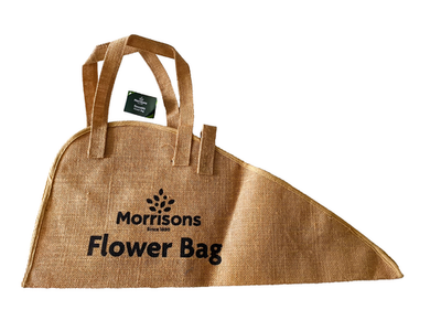 その他 Flower bag JOKAISEN MUOTO MORRISONS Hessian Canvas Durable Polyester Carrier FLOWER BAG NEW