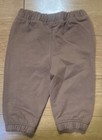 Sfera Baby Sweatpants Brown 12-18 Months Solid Pattern Elastic Waist — photo 2