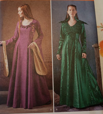 Medieval Renaissance Princess Elf Fairy Dress LOTR GOT Costume Sew Pattern 6-14