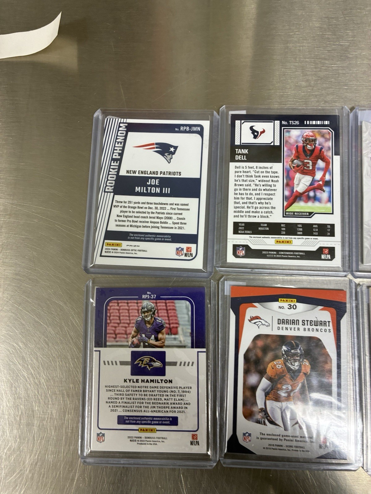 Nfl Football Seven Patch Cards, Some Game Worn All Cards In Good Shape view 7