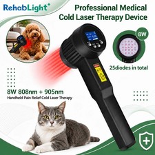 8W Infrared Laser Therapy Device 808nm 905nm for Knee Pain Arthritis Support