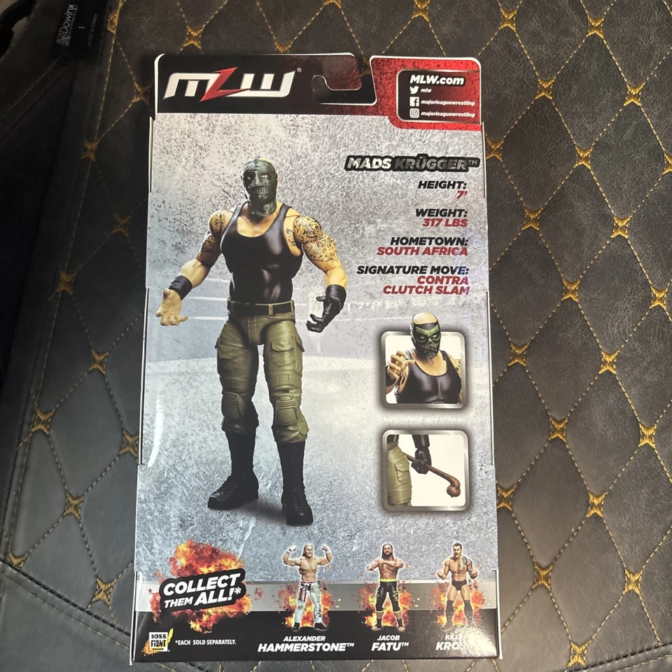 Figura de acción Mads Krugger Major League Wrestling MLW Boss Fight Studios Foto 3 de 4