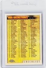 1998-99 TOPPS CHROME REFRACTOR #220 - CHECKLIST (BASKETBALL)