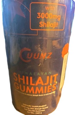 Cuunz Himalayan Shilajit Gummies 3000 mg 60 Count Exp. 02/27 Sealed
