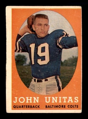 1958 Topps #22 Johnny Unitas UER VG X3325956