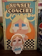 Pop Mart Crybaby Sunset Concert Plush Pendant Blind Box  Beige Blue  
