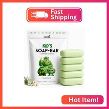 KELEBS Hypoallergenic Kids Soap Bar 5-Pack Organic Gentle Chamomile Body Was