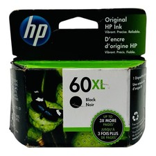 Genuine HP 60XL Black Ink Cartridge CC641WN Exp. 2023 -Sealed Box