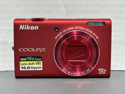 Nikon Coolpix S6200 16.0 MP 10x Optical Zoom Compact Digital Camera No Battery