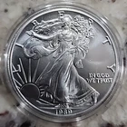 1989 American Silver Eagle Uncirculated 1oz .999 Fine Silver (C-5)