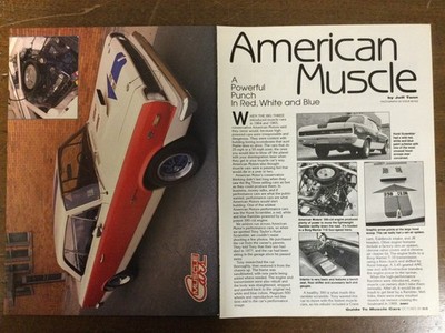 8219 Article Pictorial History American Muscle AMC Hurst Scrabler 390 cid 2 page