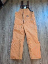Big Smith Insulated Bib Coveralls Brown Size LG. Waist 38- 40