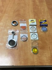 Vintage Series 6 Glass Filter Lot of 8 Enteco Ednalite Zeiss Tiffen s3