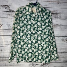 New VTG 60s Sears Kings Road Disco Rockabilly Button Down Shirt Geometric Medium