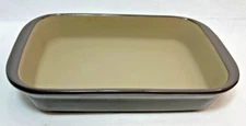 Pampered Chef Medium 11x7 Grey Stone Rectangular Baker #1422 Gray New No Box