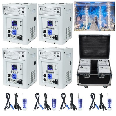 1-4X 750W Cold Spark Machine Wedding DJ Party Stage Effect Firework Machine LCD