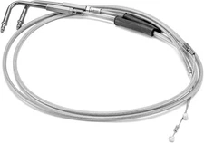 Extended Length 42 Throttle Cable and Idle Cable Kit Stainless Steel Compati