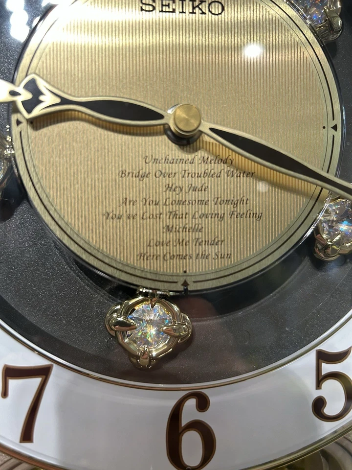 2007 Seiko Melodies in Motion Collector's Edition Swarovski Crystal Clock Tested - Image 3 of 4