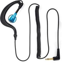 3.5Mm Receiver/Listen Only Headset Single Wire Earhook Earpiece for Two-Way Radi