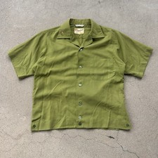 True Vintage 50s/60s King Louie Embroidered Stitched Bowling Shirt Button Up S