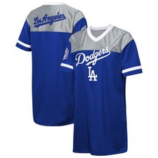 Girls Youth Outerstuff  Royal Los Angeles Dodgers Big League Cheer V-Neck