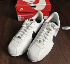 Nike Cortez Basic pelle nero/bianco - blocco argento metallizzato - US 9,5 EU 43 uomo
