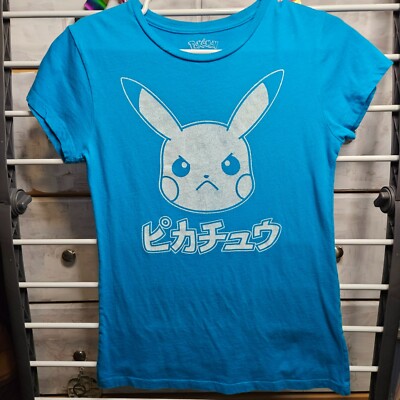 Nintendo Pokemon Angry Face Pikachu T-shirt Size Extra Large XL snug fit cute