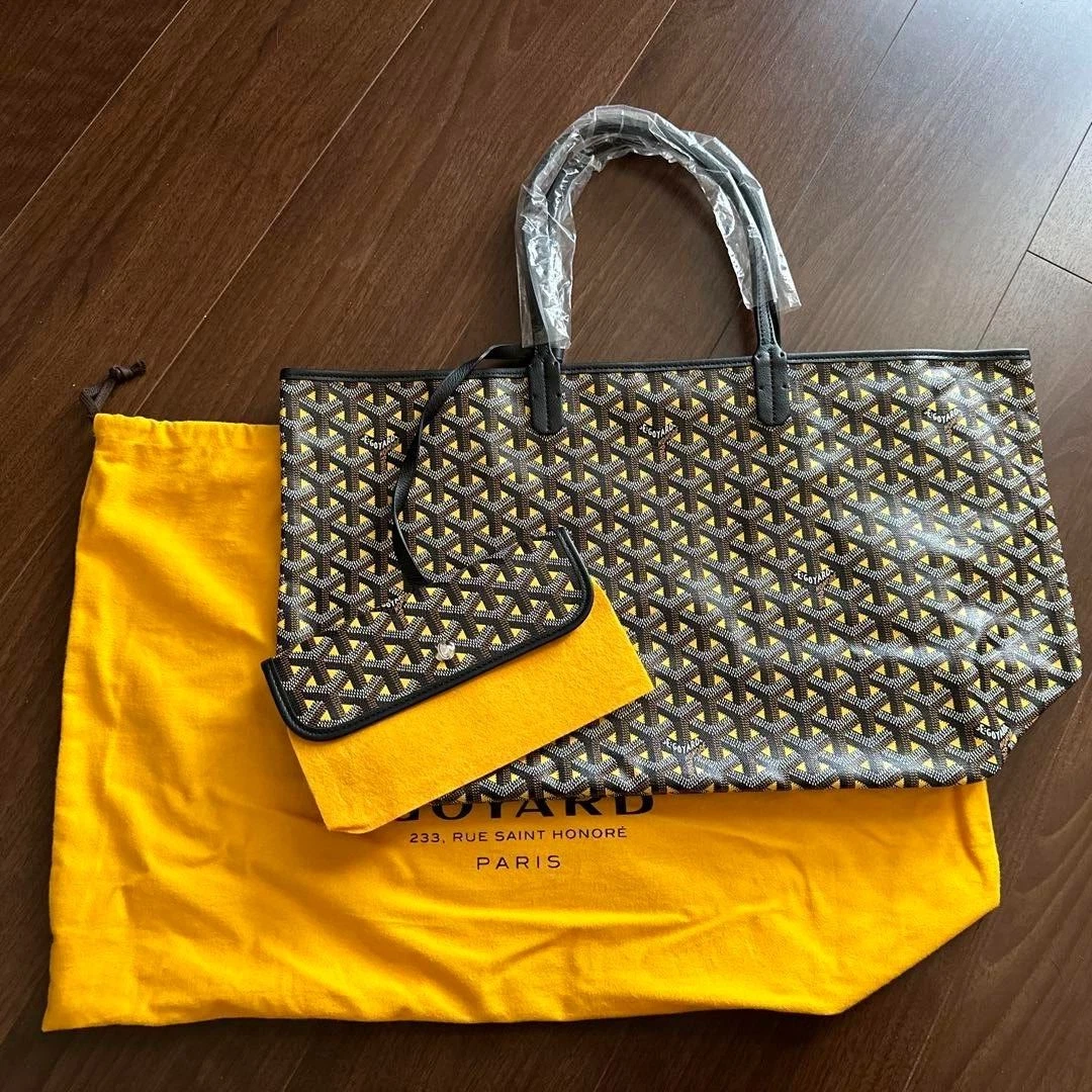 GOYARD Saint Louis PM Tote Bag Pouch Claire Voie Yellow Limited 2018