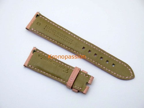 Harry Winston Pink Alligator Strap 19.0mm by 16.0mm Short Size OEM New ! - Picture 5 of 9