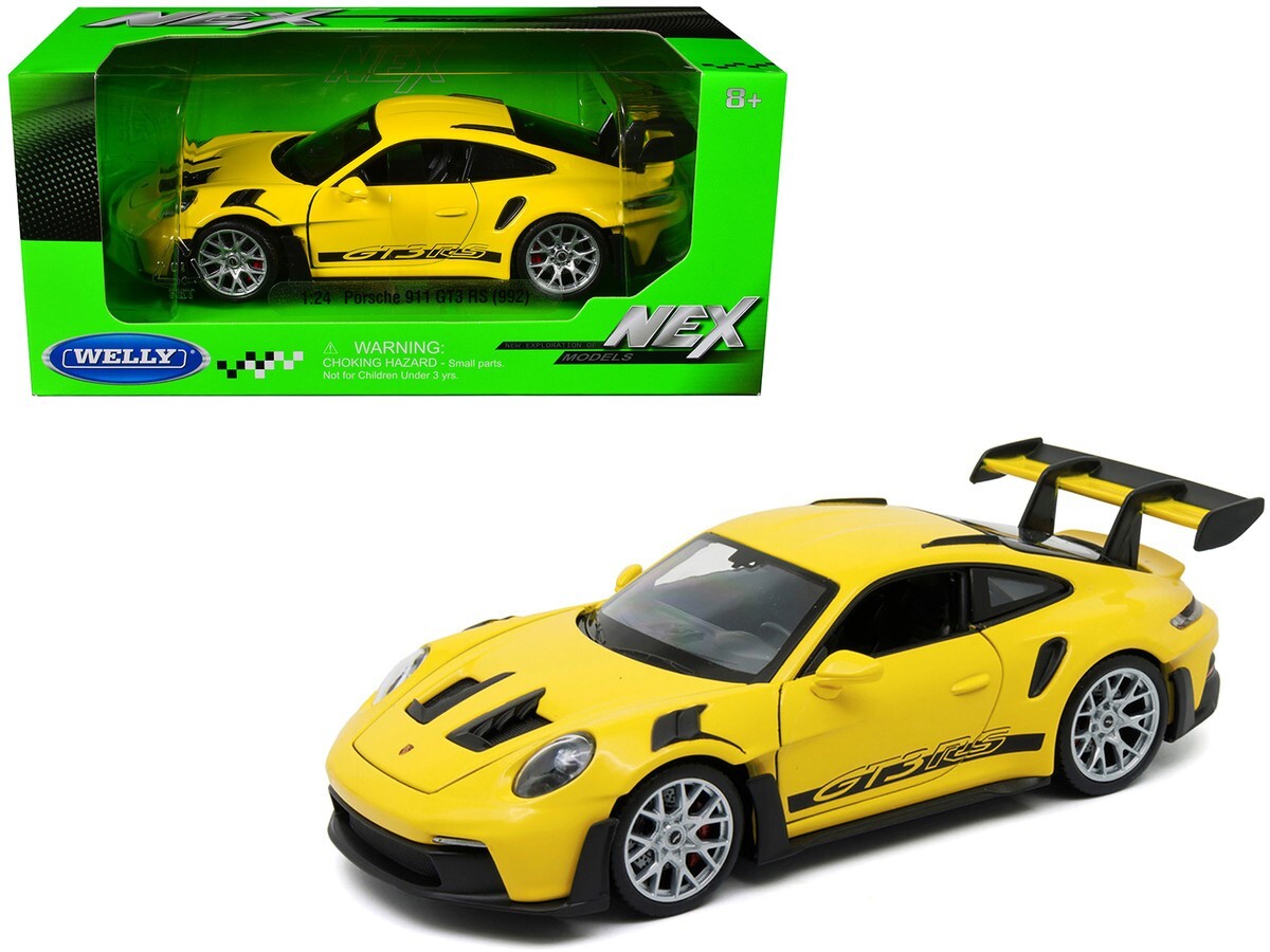 WELLY Porsche NEX イエロー Welly NEX Models 1:87 Yellow Porsche 911 Keychain | eBay