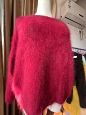 Angora Sweater Blended Fluffy Fuzzy Jumper Super Soft  Pullover