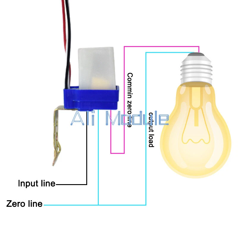 4x AC DC 12V 10A Automatischer Lampenschalter Lichtsensor Schalter