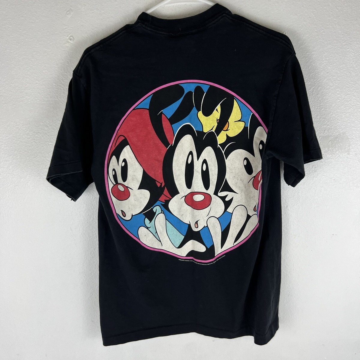 Vintage 1993 Animaniacs Single Stitch T Shirt Double Sided Size