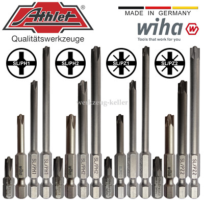 Wiha PlusMinus-Bits (XENO) SL-PH1 |SL-PH2 |SL-PZ1 |SL-PZ2 | Länge: 50 ...