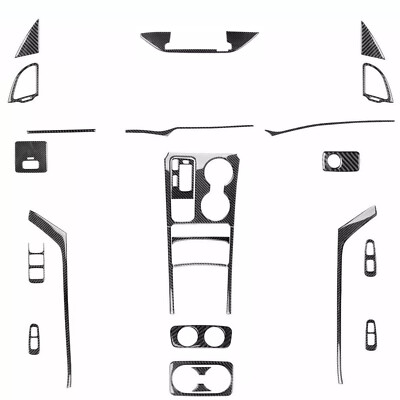 27Pcs Real Carbon Fiber Kits Full Interior Trim Cover For Kia Stinger 2019-2023
