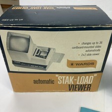 Vintage Montgomery Wards 2x2 Automatic stak-load Slide Viewer Tested Works