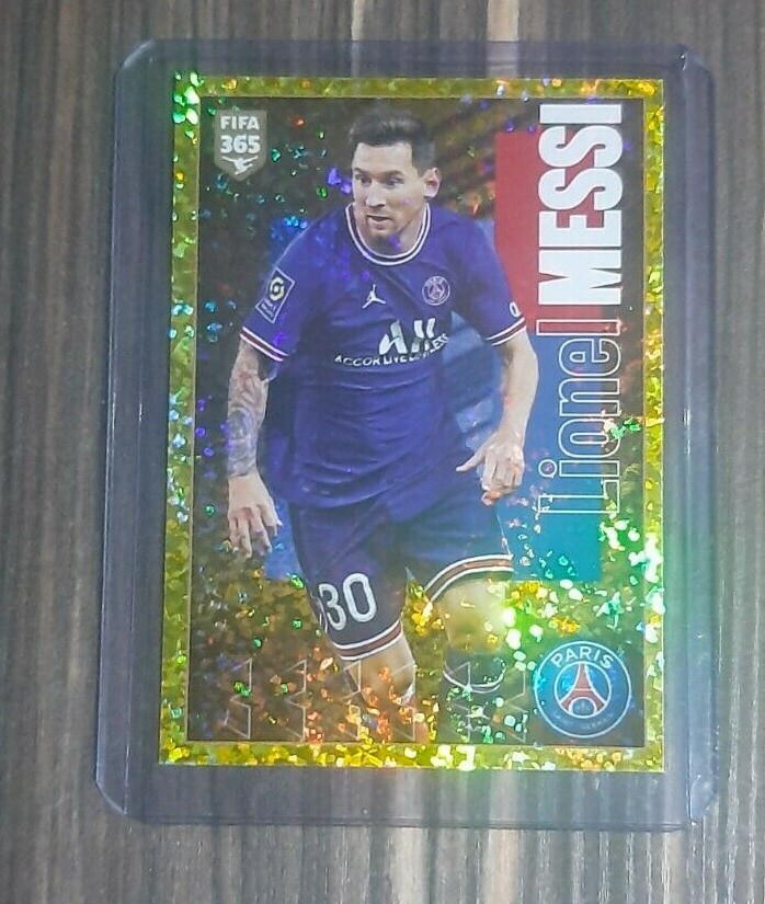PANINI FIFA 365 2022, Lionel Messi - PSG GOLD STICKER # 180