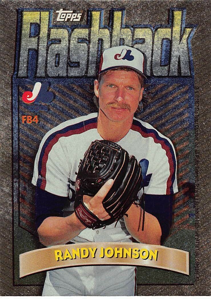 1998 Topps Chrome Randy Johnson Flashback Insert #FB4 NM/MT EXPOS/MARINERS SHARP