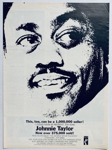 JOHNNIE TAYLOR 1969 vintage POSTER ADVERT I COULD NEVER BE PRESIDENT Stax | eBay