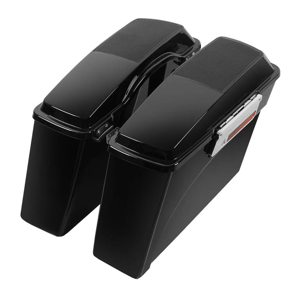 Hard Saddle Bags Saddlebags & Speaker Lids Fit For Harley Touring 1994-2013 2012 - Image 2 of 4