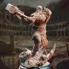 Froth the Furious Human Giant Barbarian Goliath Fighter Miniature | D&D DnD