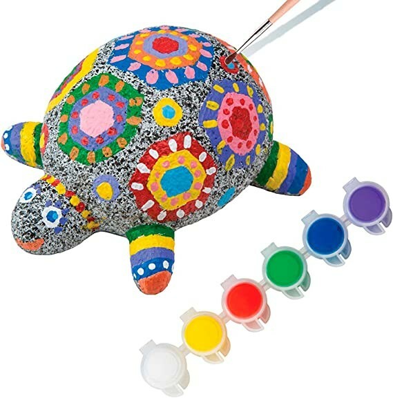 Rock Pets Toy Alex Paint a colorful Turtle for home school o