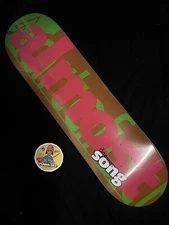 RARE Daewon Song Almost Logo Pink Lime Green Pro Model Skateboard Deck In Shrink