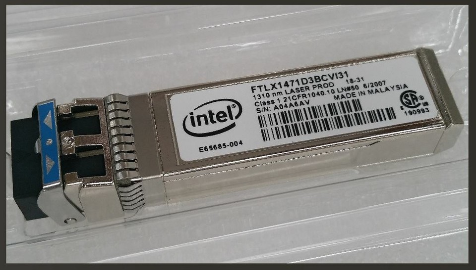 Ibm 5150 Modulo SFP Intel FTLX1471D3BCV-IT Per Schede X520-DA2 - 1310nm, Aperto Mai Usato Modulo Ottico Intel - Foto 4