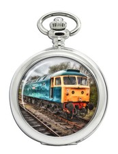 British Rial Class 47 Locomotive Pocket Watch