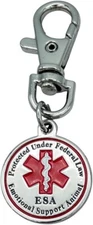 ESA Dog Tag Accessories Emotional Support Animal for Small Dogs Medical Alert