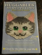 New Latch Hook Huggables Shaped Pillow Cat Kitty 36200